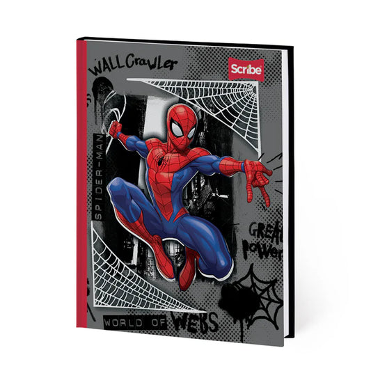 Cuaderno cosido ultra resistente cuadriculado diseño SPIDERMAN 100-2