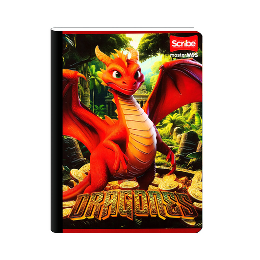 Libreta Cosida Master Mas Dragones Cuadriculada