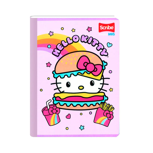 Libreta Cosida Master Mas Hello Kitty Cuadriculada