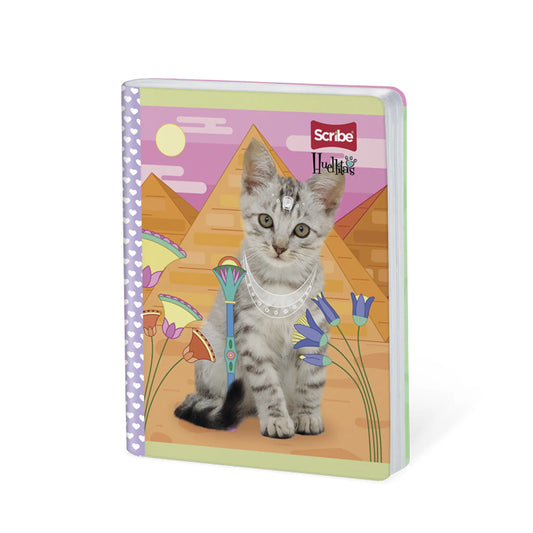 Libreta Cosida Premium Cuadriculada Huellitas