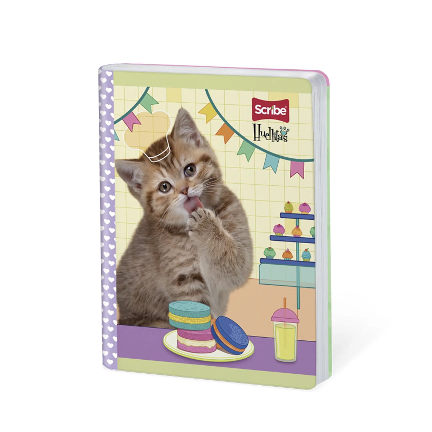 Libreta Cosida Premium Doble Linea Huellitas