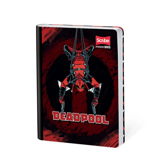 Libreta Cosida Master Mas Deadpool Cuadriculada