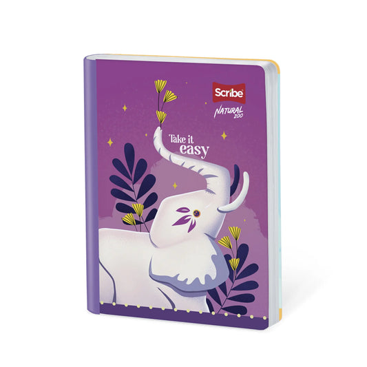 Libreta Cosida Premium Cuadriculada Natural Zoo