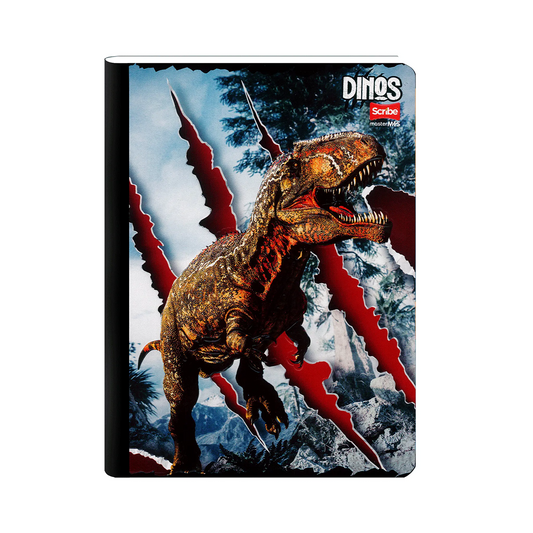 Libreta Cosida Master Mas Dinosaurios Cuadriculada