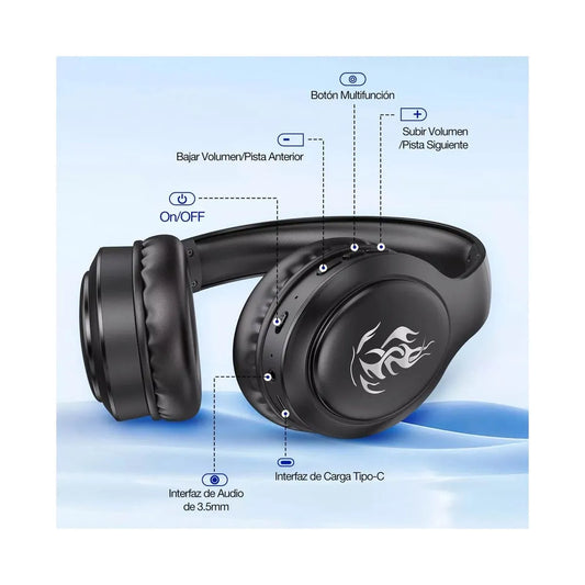 Diadema Inalambrica 1hora 33 Horas De Reproduccion