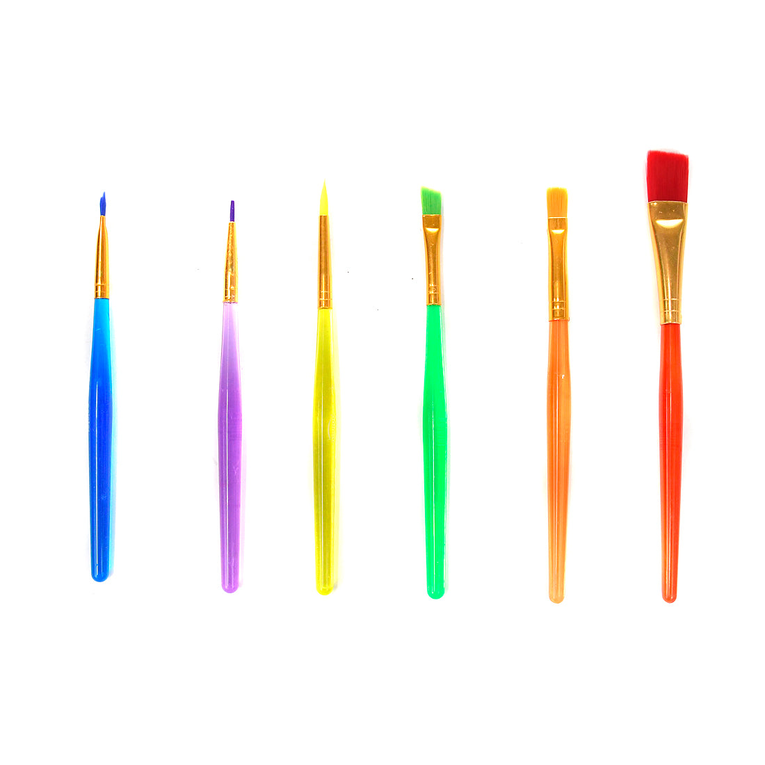 Set De Pinceles Artísticos De Colores Variados Por 6 Unidades Pointer