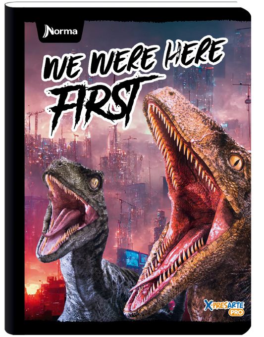 Libreta Cosida Master Mas Dinosaurios Doble Linea