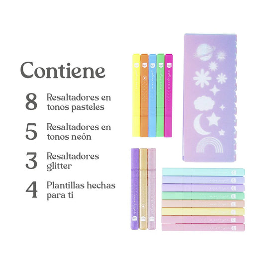 Kit De Resaltadores Kit 20 Piezas