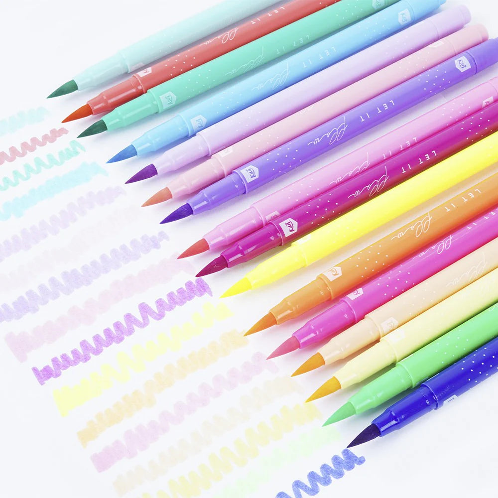 Kit De Lettering 31 Piezas Cartilla Y Marcadores Kiut