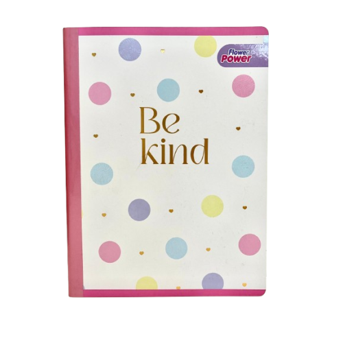 Libreta Cosida Cuadriculado Flower Power 100-2