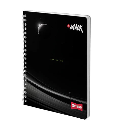 Libreta Espiral Premium 80 Hojas In Black