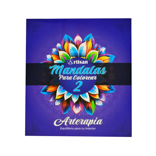 Arteterapia Set Mandalas Para Colorear 2 Con 24 Colores.