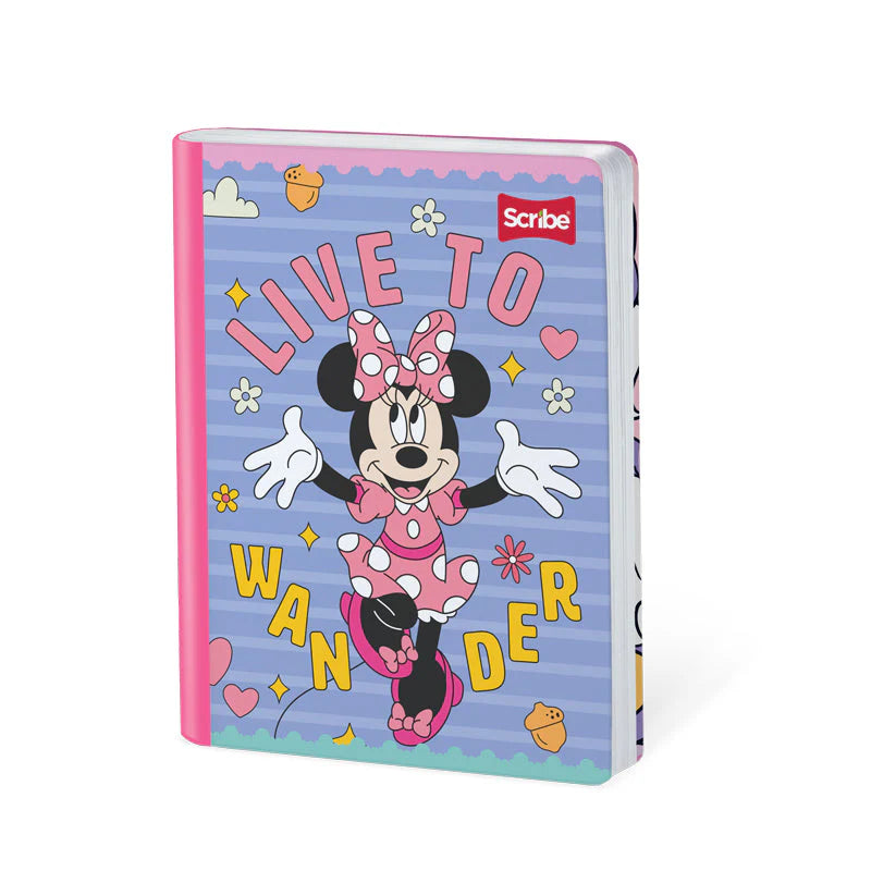 Libreta Cosida Premium Minnie Cuadros 1x1