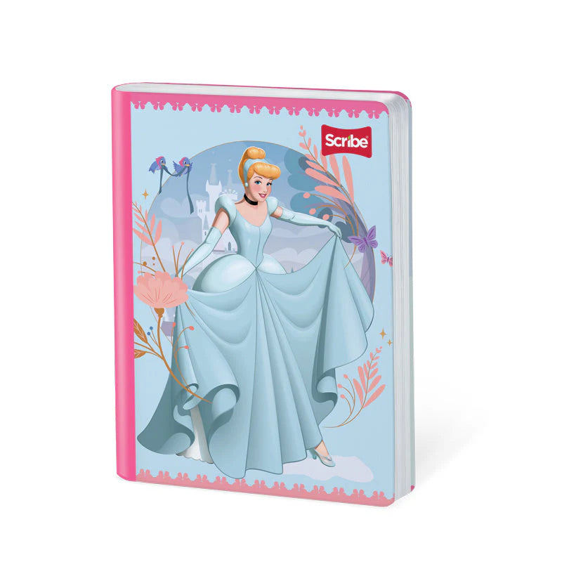 Libreta Cosida Premium Princesas Cuadros 1x1