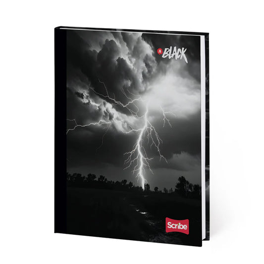 Libreta Cosida Premium In Black Pasta Dura