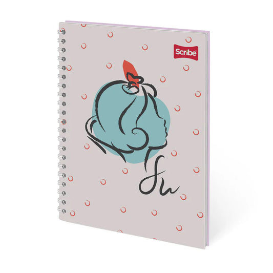 Libreta Espiral Premium 80 Hojas Princesas