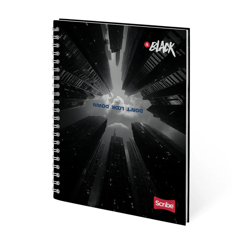 Libreta Espiral In Black Scribe 80 Hojas Pequeña