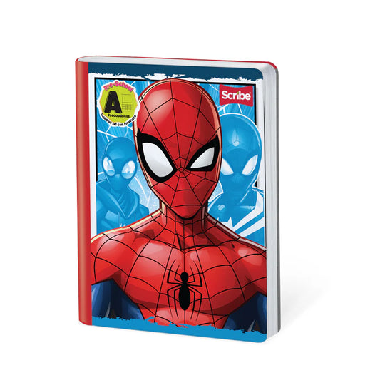 Libreta Cosida Premium Spiderman Cuadros 1x1
