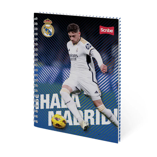 Libreta Espiral Premium 80 Hojas Real Madrid