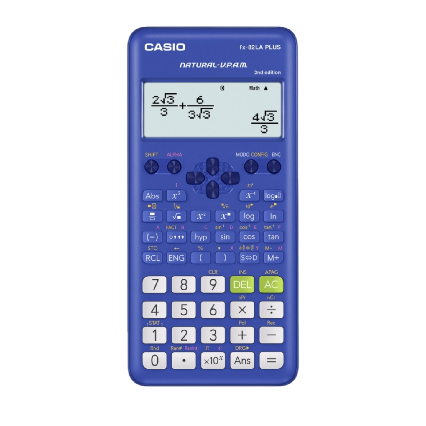 Casio Calculadora Científica FX-82ES PLUS-BU Azul