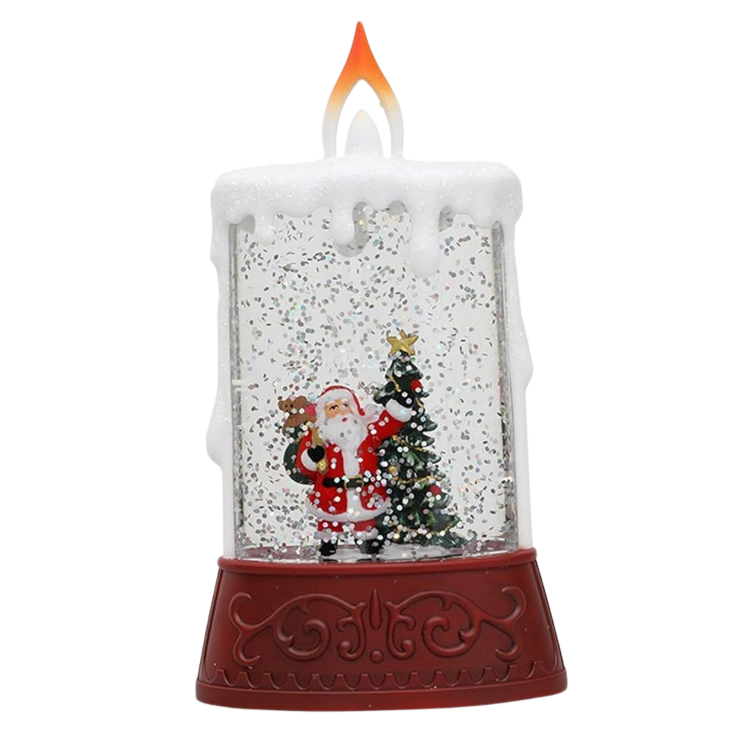 Vela Decorativa Navideña Santa Claus