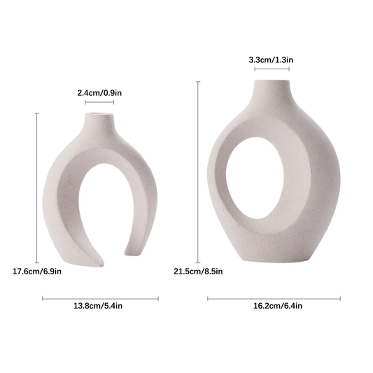 Dúo Floreros Decorativos