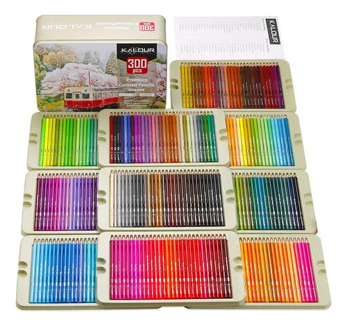 Colores Estuche Metálico Colores Kalour 300 Piezas