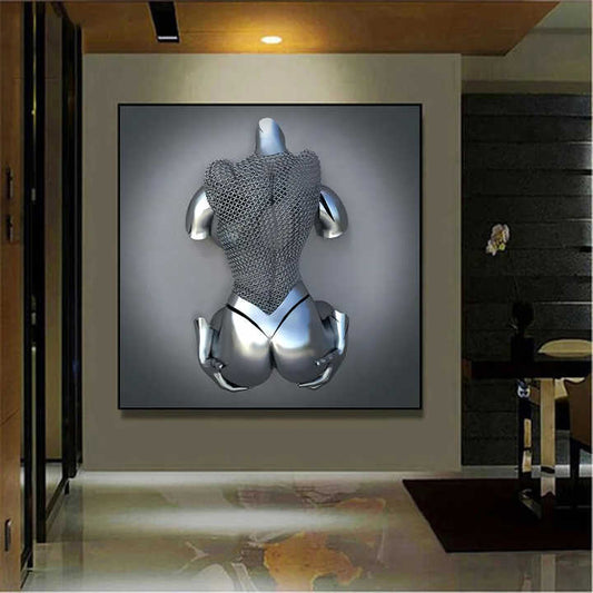 Cuadro Decorativo - Espalda Plateada