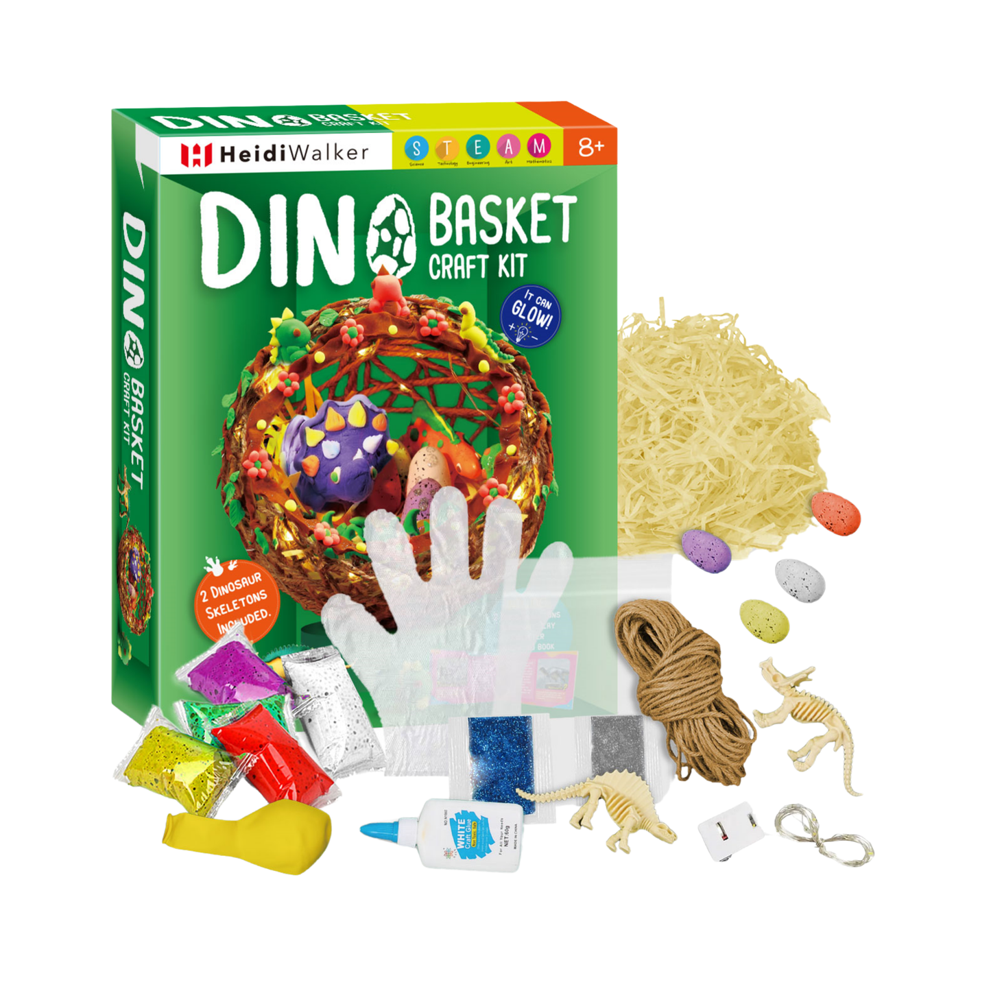 Kit Artesanía Dino Cesta