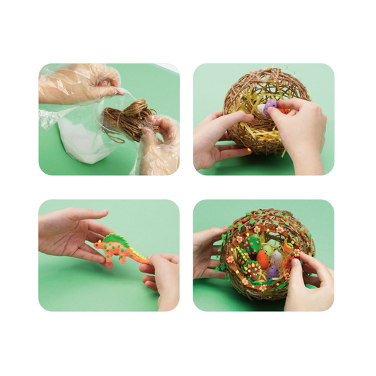 Kit Artesanía Dino Cesta