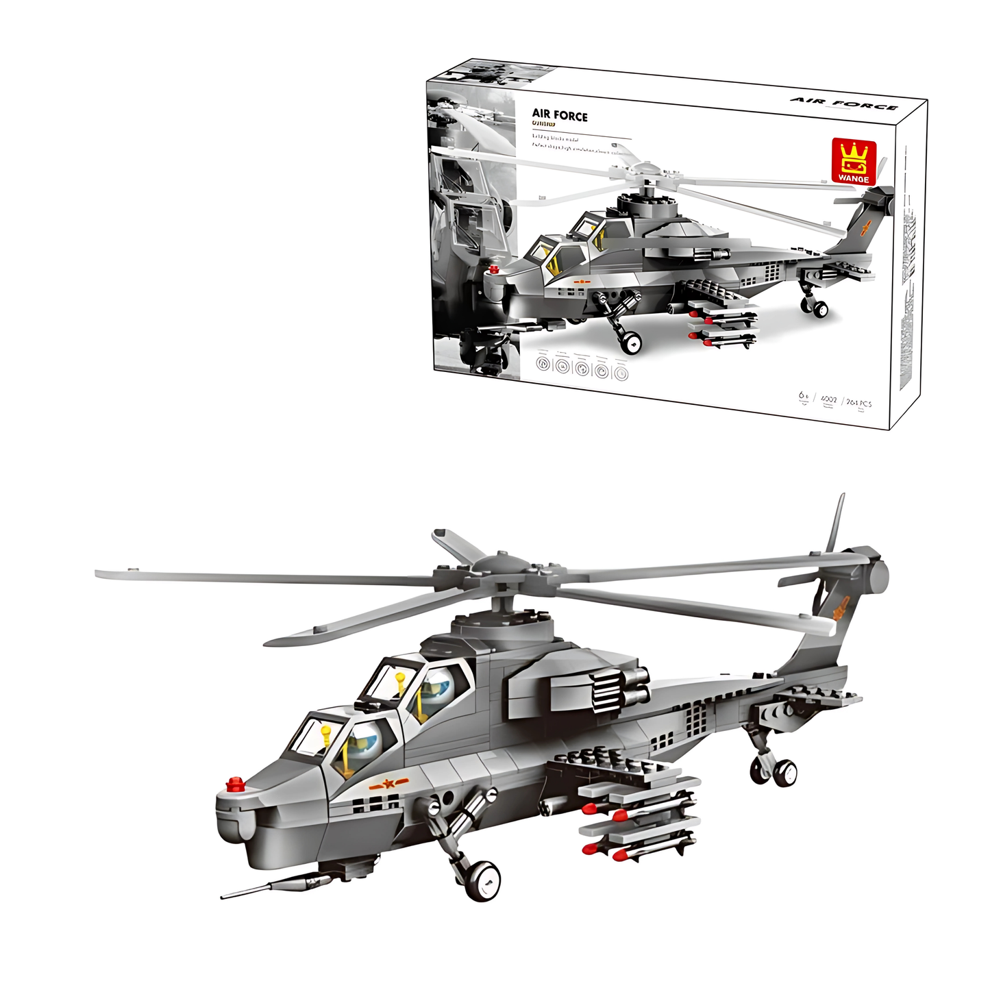 Bloques de Construcción Helicóptero Gunship