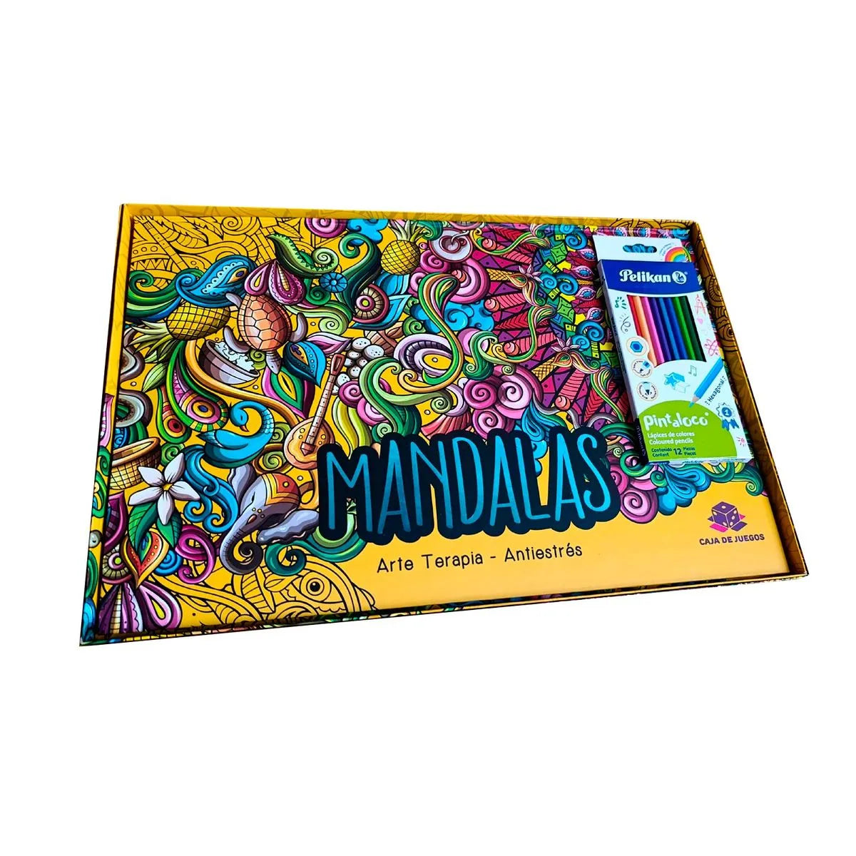 Set Mandalas Arte Terapia Antiestrés (Caja Amarilla)