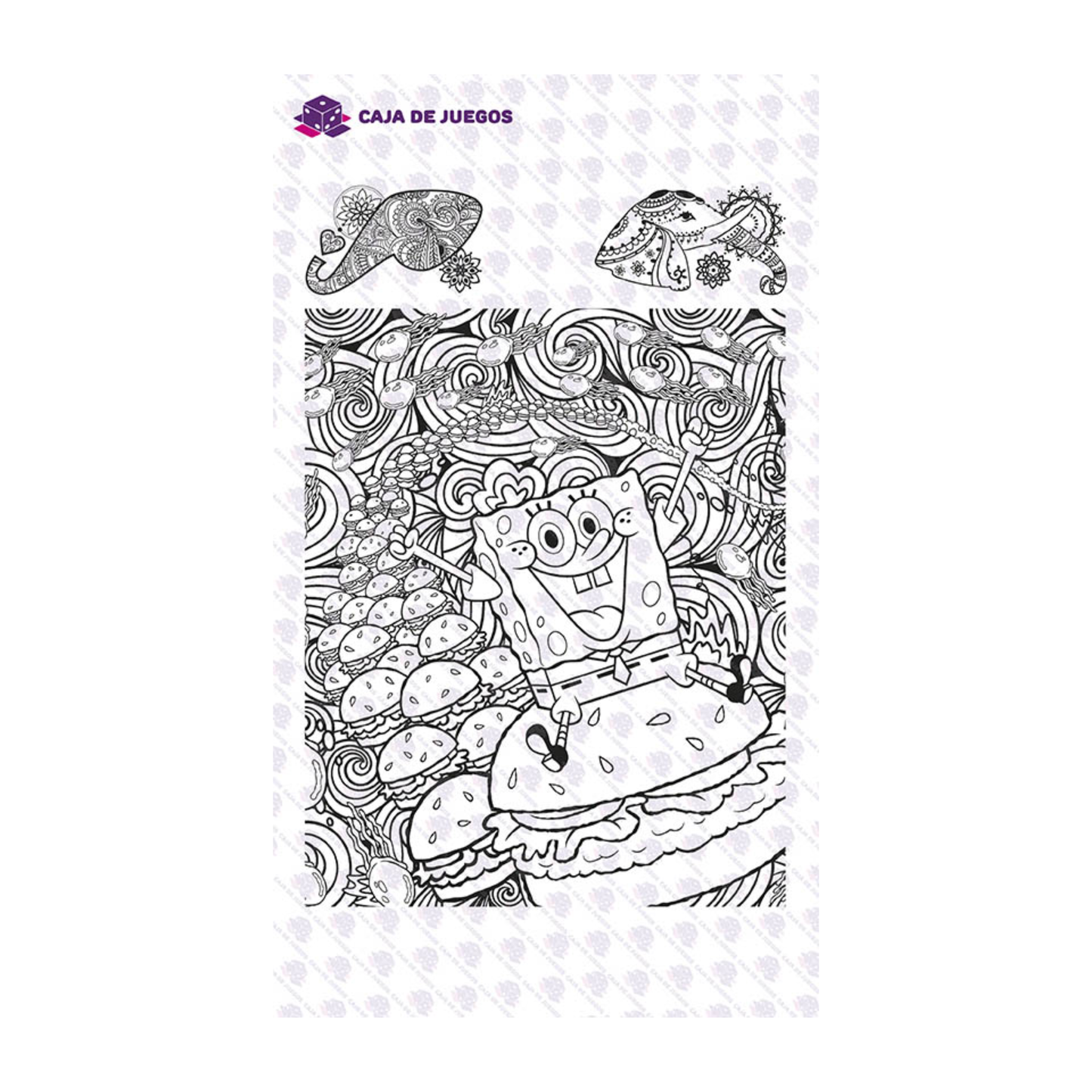 Libro Para Pintar Mandalas Portada de Mario Bros