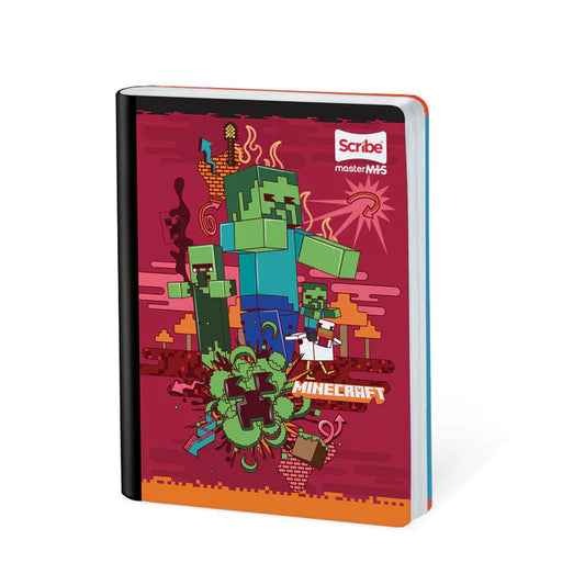 Cuaderno cosido cuadriculado diseño MINECRAFT 100-2