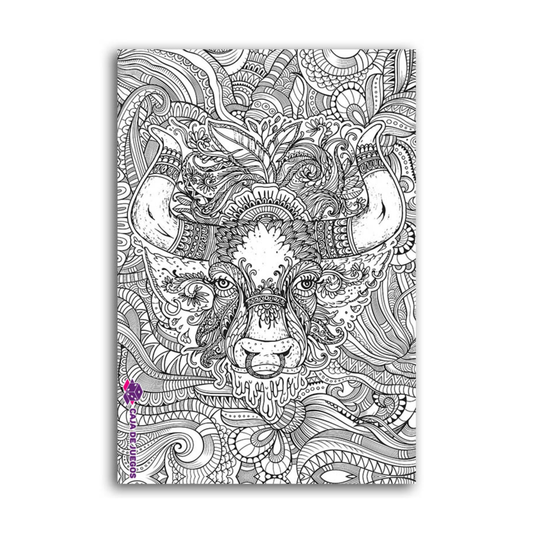 Set de rompecabezas con colores para armar y pintar Toro 300 piezas