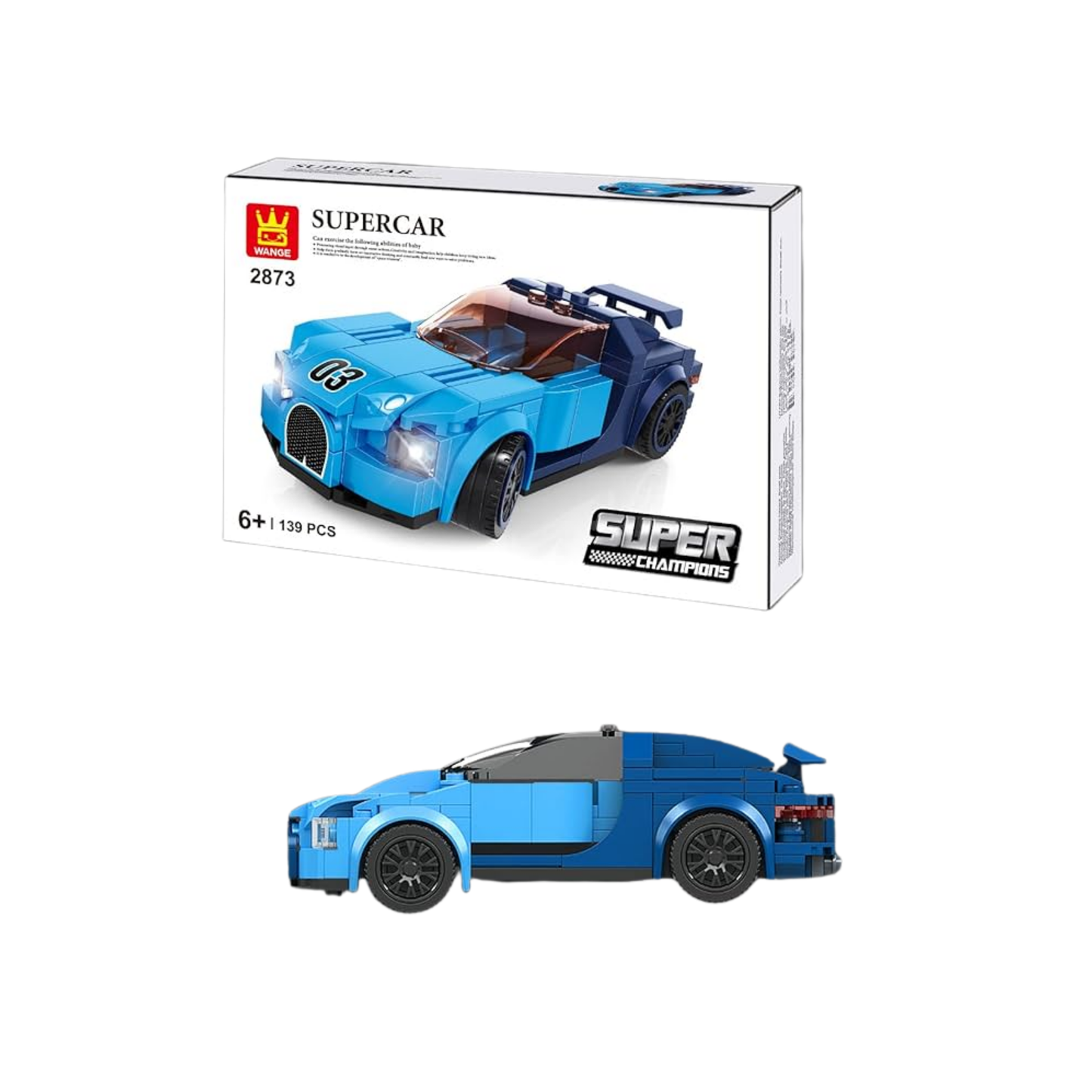 Bloques de Construcción- SuperCar 03 Azul