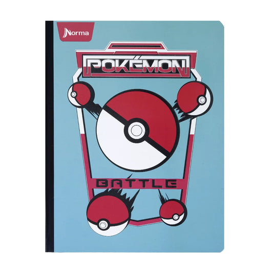Libreta Cosida De Linea Pokemon 100-1 Norma