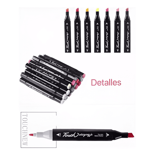 Set 262 Marcadores Doble Punta Touch