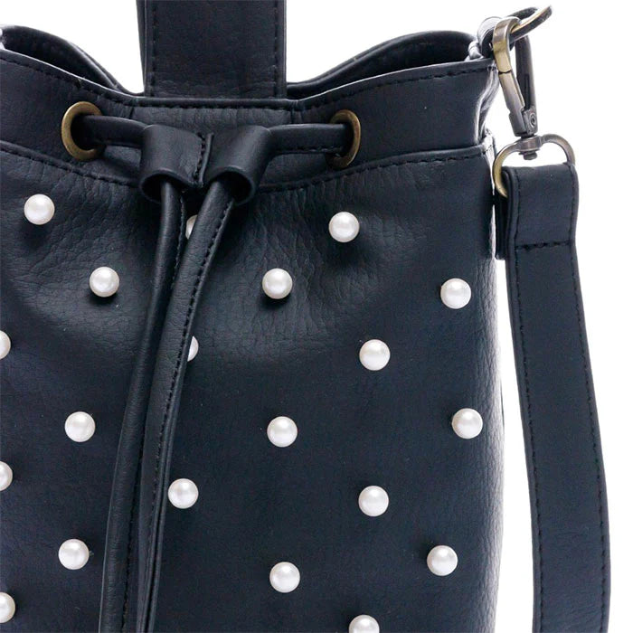 Bolsos Y Accesorios Vintro Manos Libres Hong Kong Negro Con Perlas