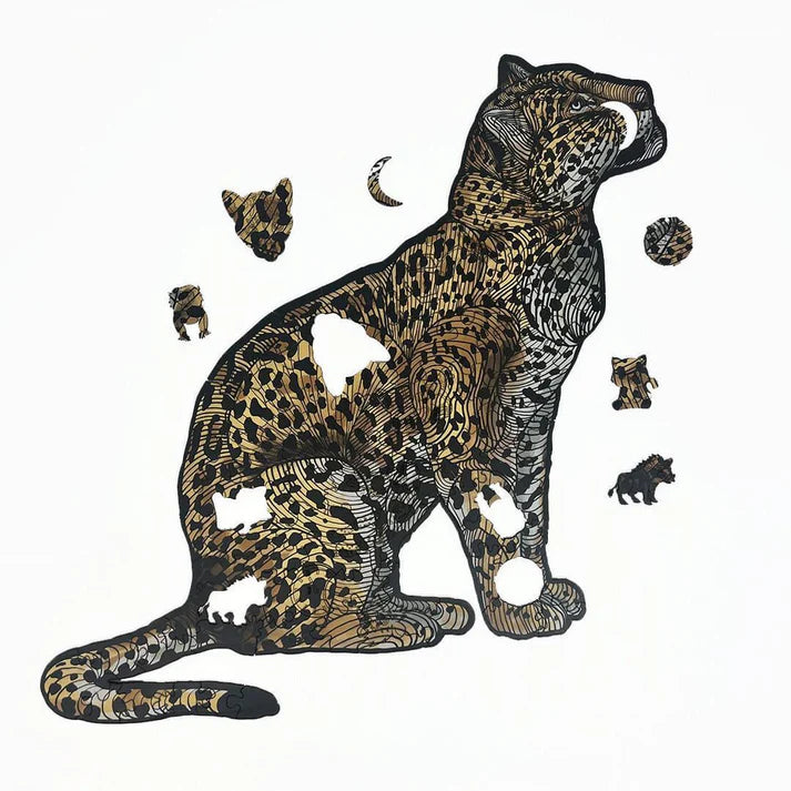 Rompecabezas en Madera Multiformas Jaguar - Ocelote