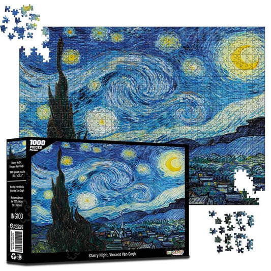 Rompecabezas 1000 Piezas Starry Night Vincent Van Gogh - Línea P