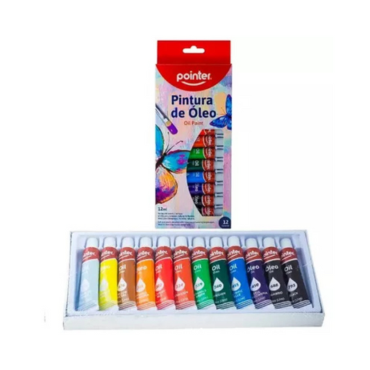 Set De 12 Colores De Pintura De Óleo Pointer Artpro
