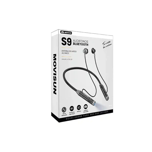 Audifono Inalambrico Movisum Con Linterna De Largo Alcance