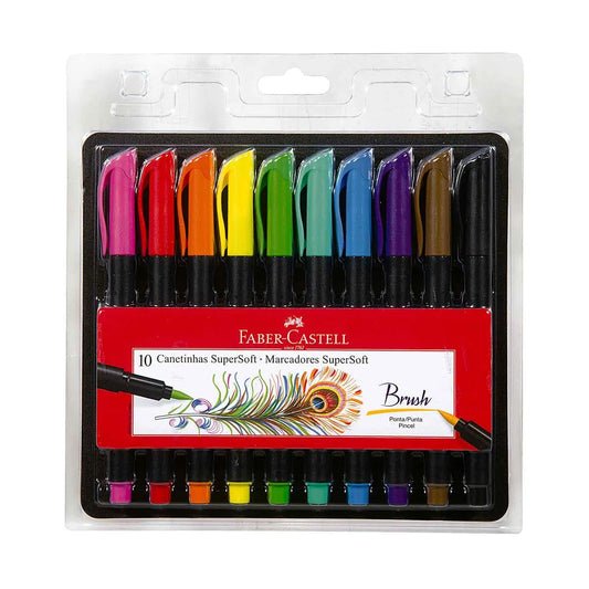 Set De 10 Marcadores Super Soft Faber Castell