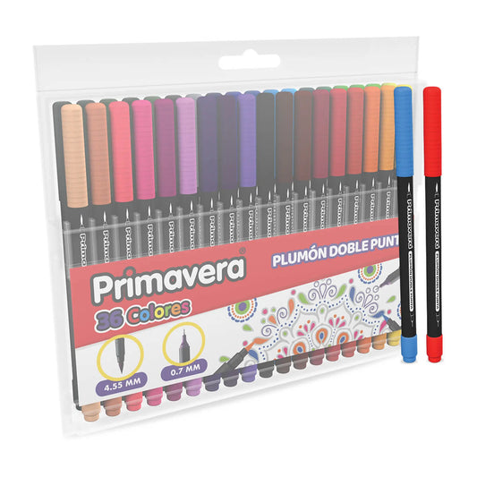 Set De 36 Plumones Doble Punta Para Letterin Work Hard Dream Big