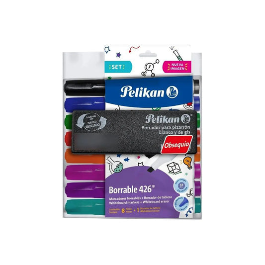 Borrables 426 Caja De 8 Piezas Con Borrador De Tablero Pelikan
