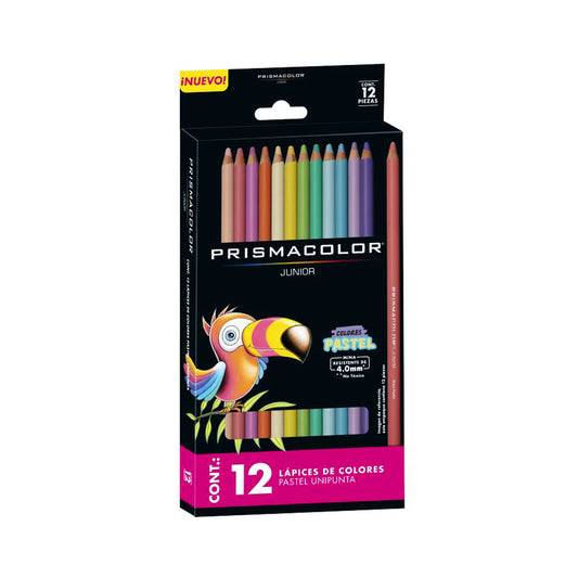 Caja De 12 Colores Pastel Prismacolor Junior