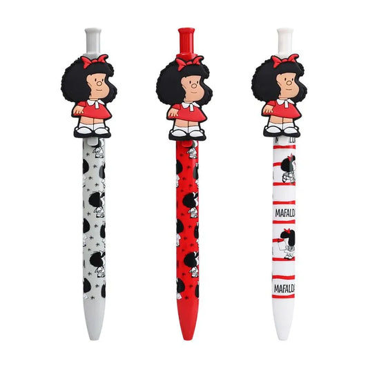 Set 3 Bolígrafos Mafalda De Tinta Negra
