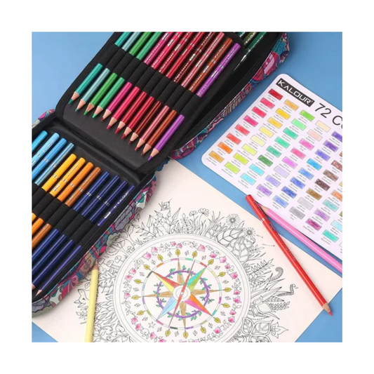 Colores Estuche Con Cierre Colores Kalour 72 Piezas