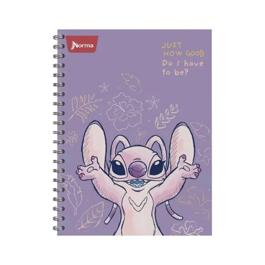 Libreta Espiral Pasta Dura Stitch 105-1 Norma